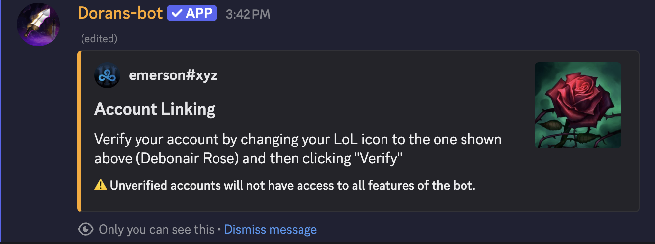 Linking your account